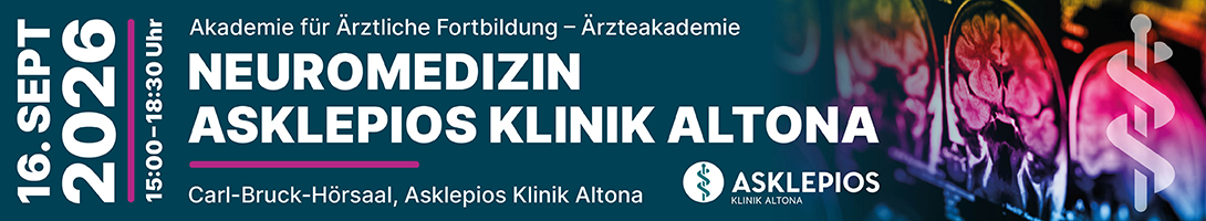 Header Banner für die Konferenz: Neuromedizin Asklepios Klinik Altona. Diese geht vom 16. September 2026 bis 16. September 2026 in Hamburg.